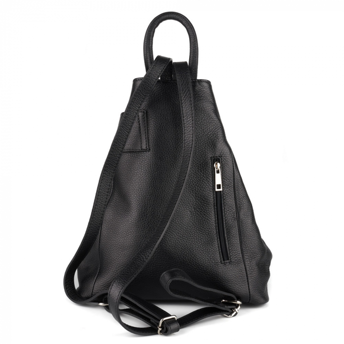 Rucsac Lety, din piele naturală neagra, 8186 [3]