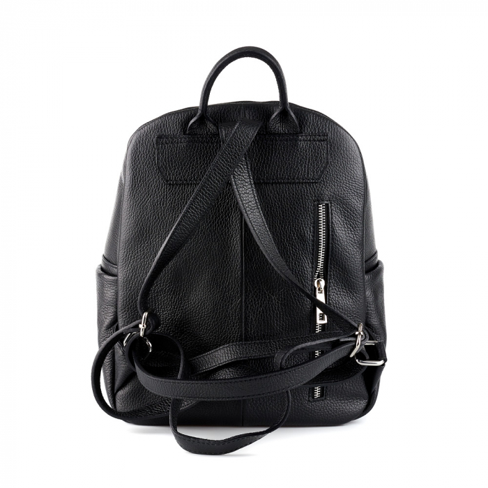 Rucsac Ayanna, din piele naturală negru, 8116 [3]