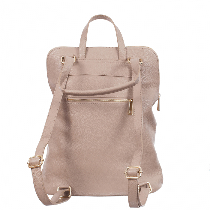 Rucsac nude din piele cu bicompartimentat 8015 [3]