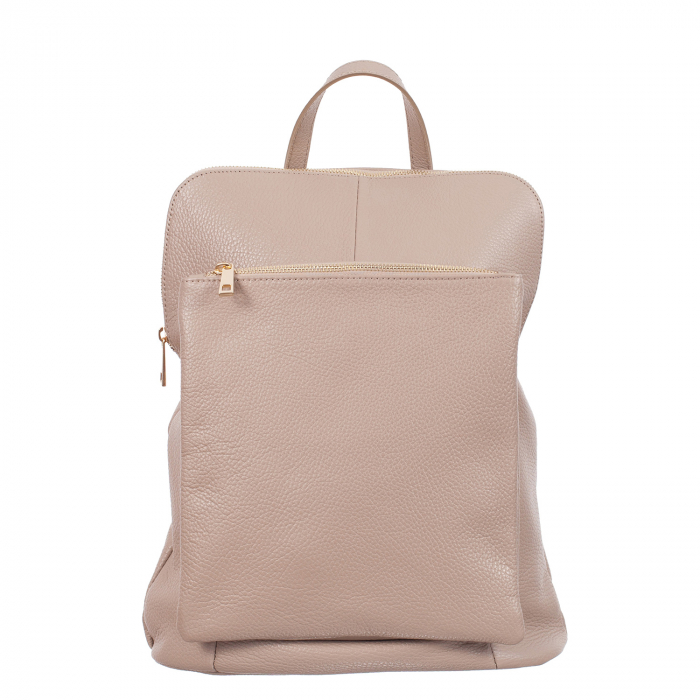 Rucsac nude din piele cu bicompartimentat 8015 [2]