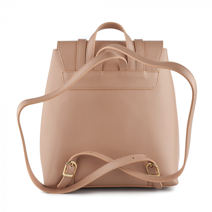 Rucsac Carrie, roz antic din piele cu fermoar exterior 8028 [3]