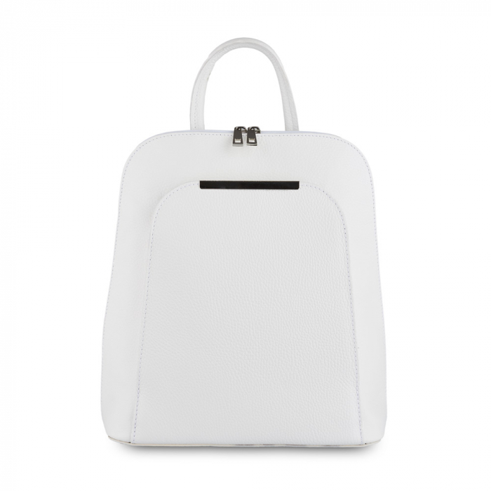 Rucsac Cassie, din piele naturală alb, 8089 [2]