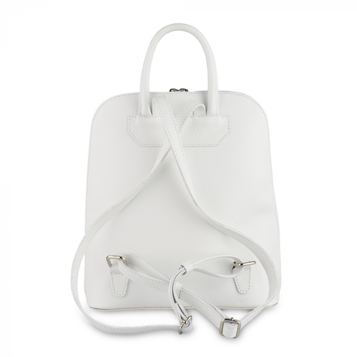 Rucsac Cassie, din piele naturală alb, 8089 [3]