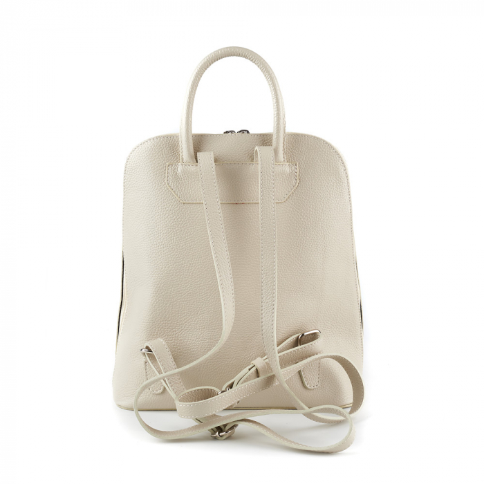 Rucsac Cassie, din piele naturală alb, 8089 [3]