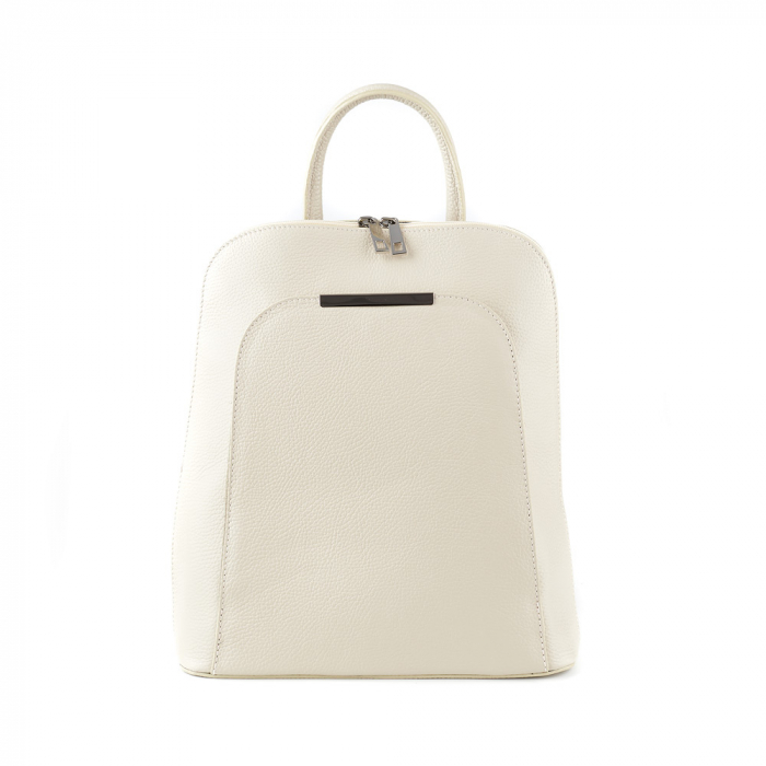 Rucsac Cassie, din piele naturală alb, 8089 [2]