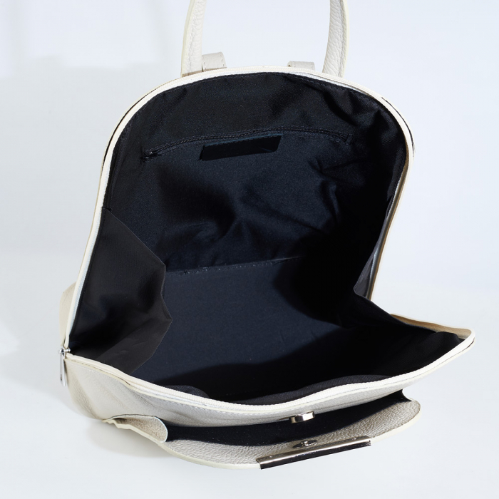 Rucsac Cassie, din piele naturală alb, 8089 [4]