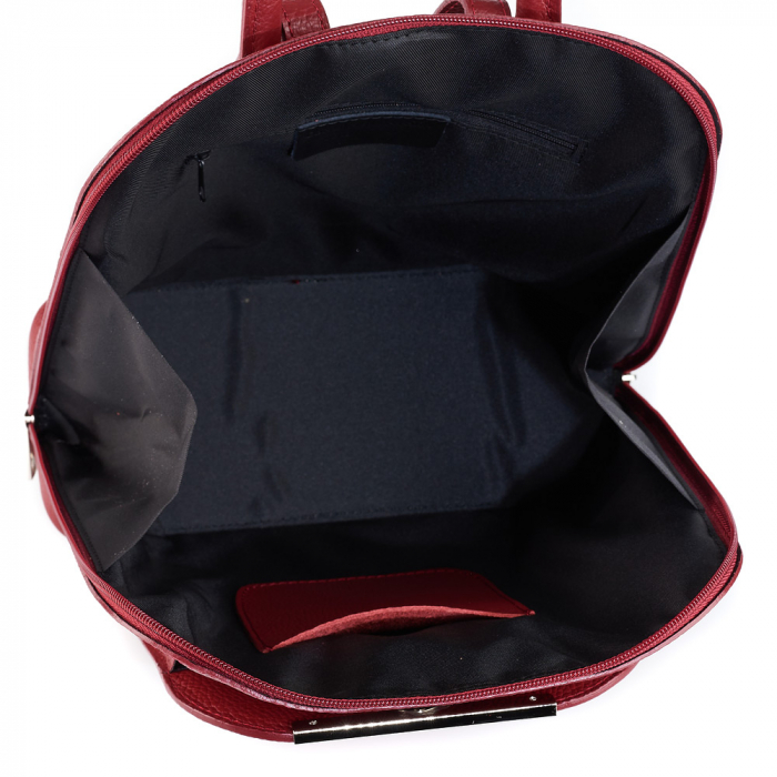 Rucsac Cassie, din piele naturală rosu, 8089 [4]