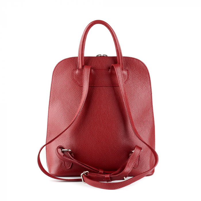 Rucsac Cassie, din piele naturală rosu, 8089 [3]