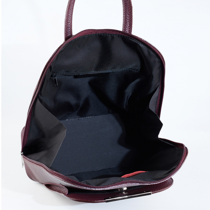 Rucsac Cassie, din piele naturală bordo, 8089 [4]