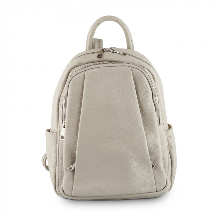 Rucsac Chelsea, din piele naturală gris deschis,8087 [2]