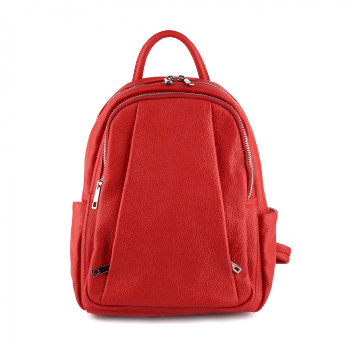 Rucsac Chelsea, din piele naturală rosu, 8087 [2]