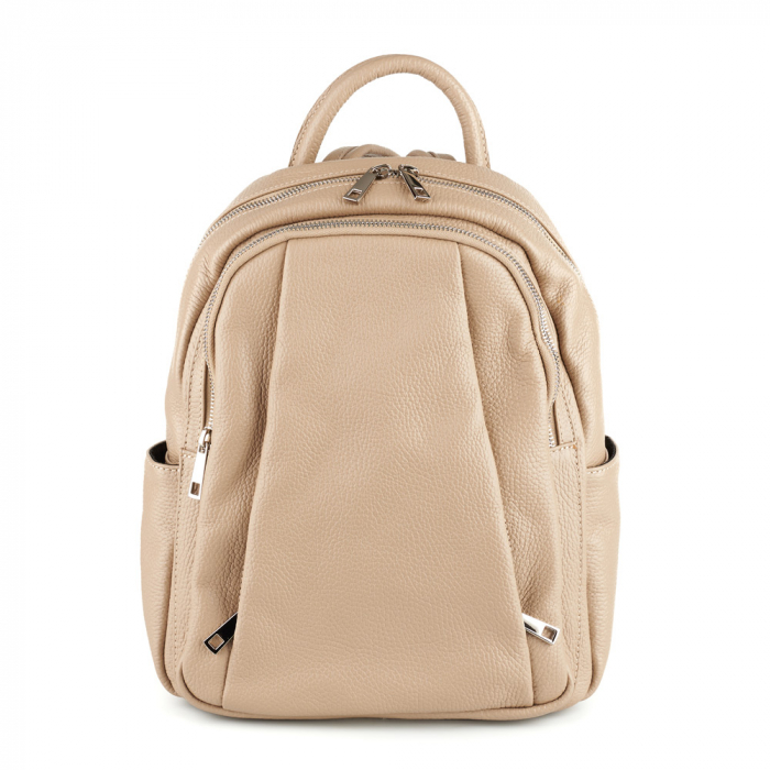 Rucsac Chelsea, din piele naturală bej, 8087 [2]