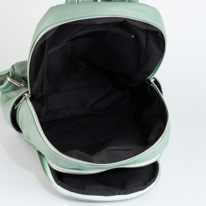Rucsac Chelsea, din piele naturală verde, 8087 [5]
