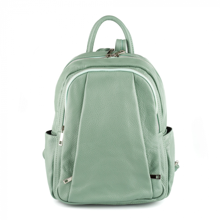 Rucsac Chelsea, din piele naturală verde, 8087 [2]