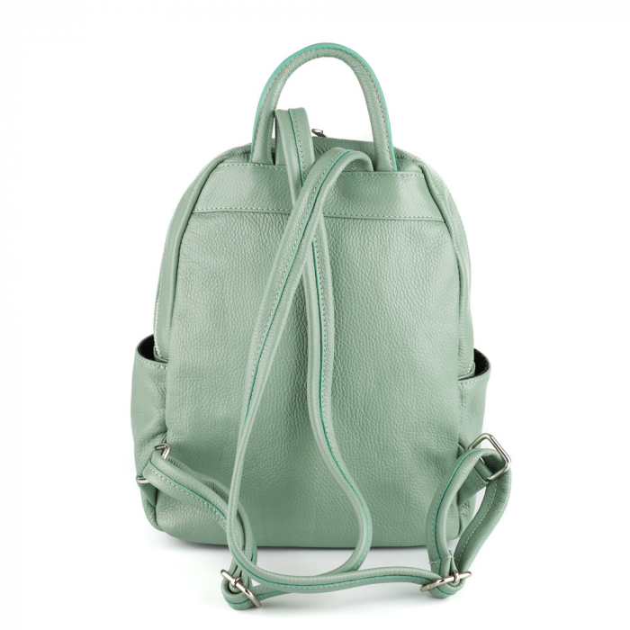 Rucsac Chelsea, din piele naturală verde, 8087 [3]