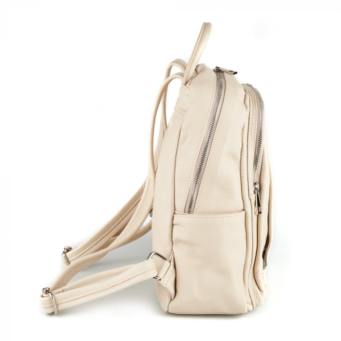 Rucsac Chelsea, din piele naturală crem, 8087 [4]