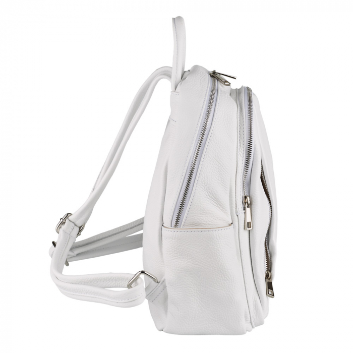 Rucsac Chelsea, din piele naturală alb, 8087 [4]