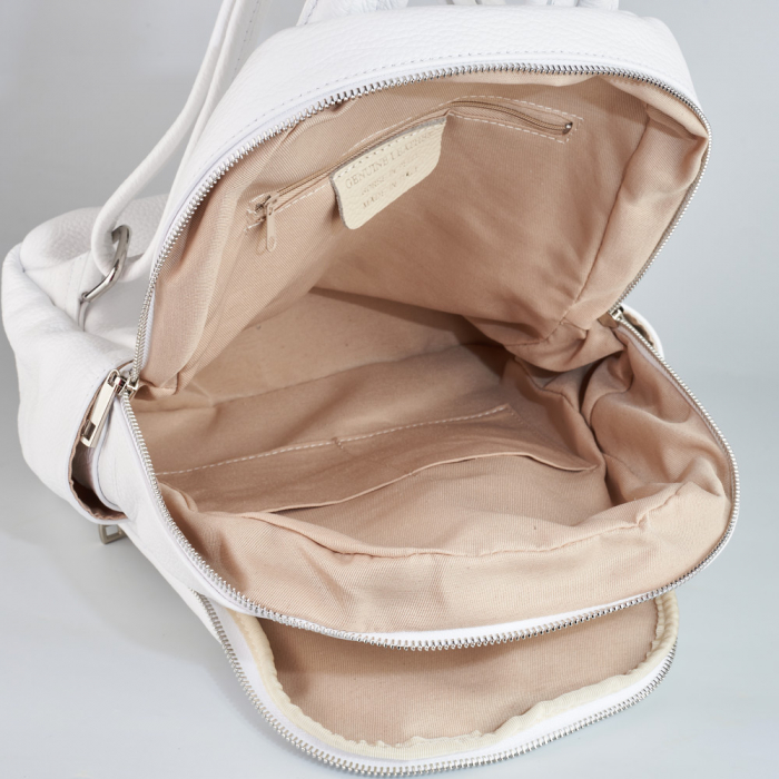 Rucsac Chelsea, din piele naturală alb, 8087 [5]
