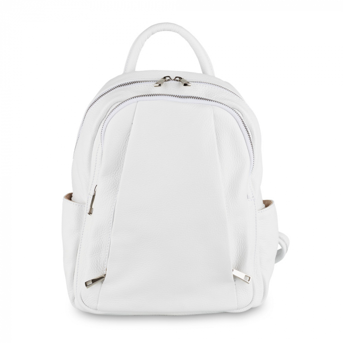 Rucsac Chelsea, din piele naturală alb, 8087 [2]