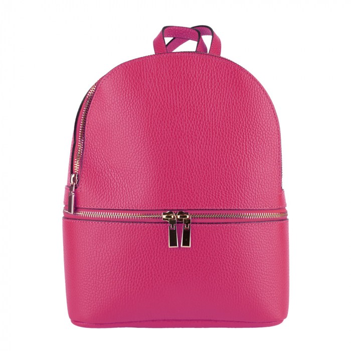 Rucsac Dalia , din piele naturală fucsia, 8101 [4]