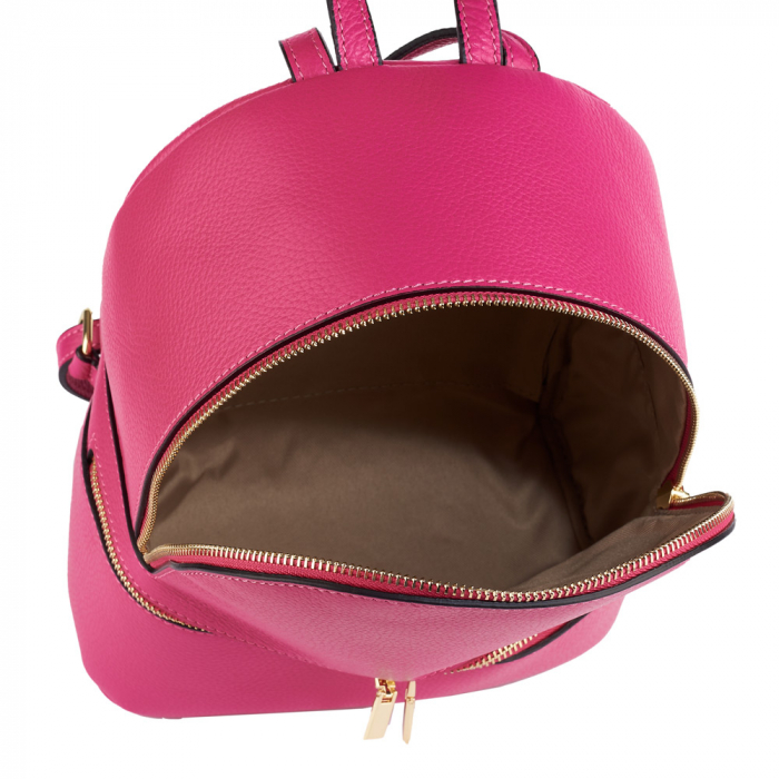 Rucsac Dalia , din piele naturală fucsia, 8101 [3]