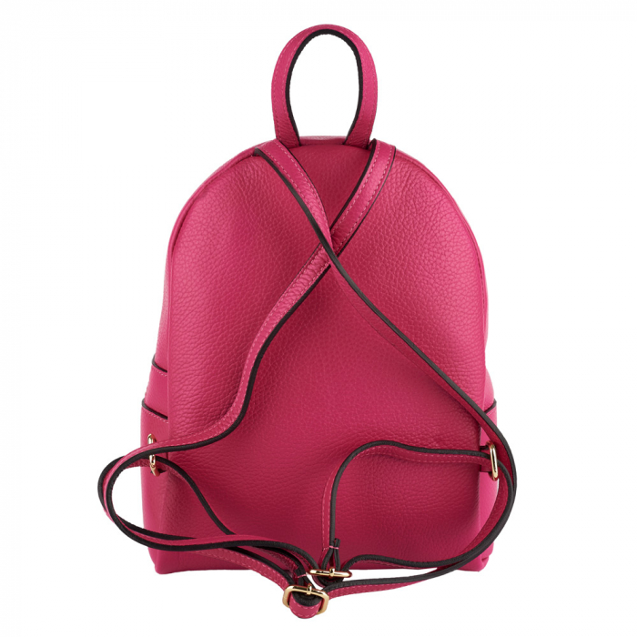 Rucsac Dalia , din piele naturală fucsia, 8101 [2]