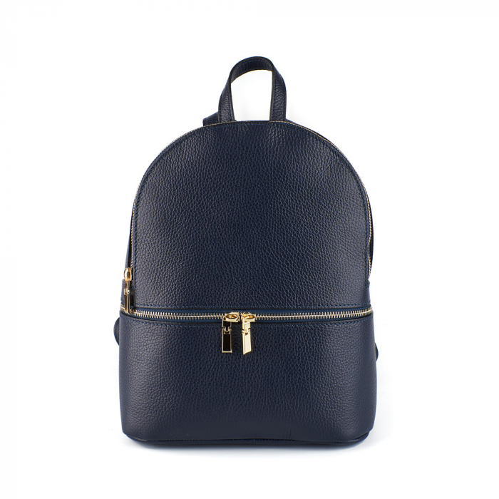 Rucsac Dalia , din piele naturală bleumarin, 8101 [2]