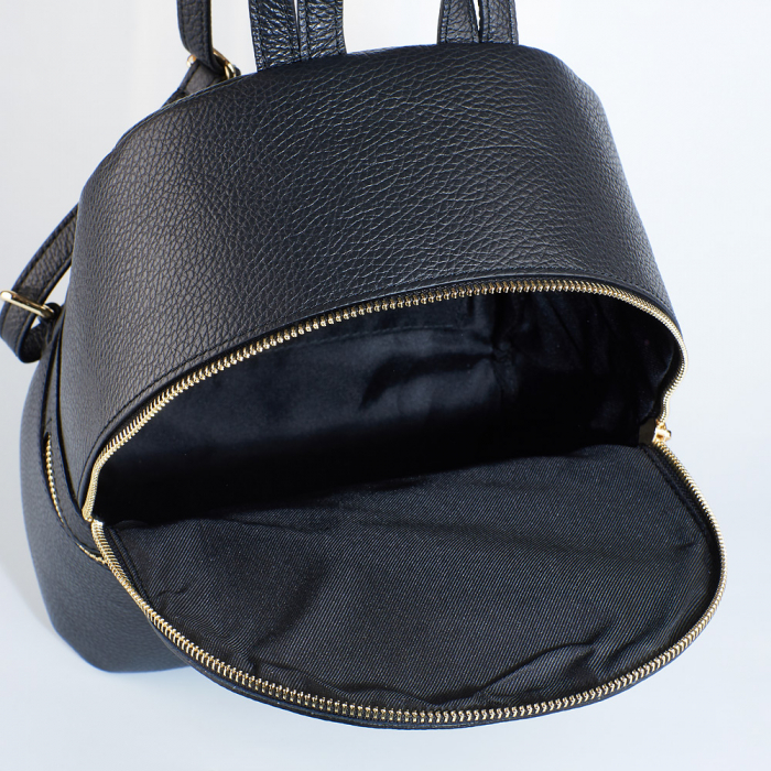 Rucsac Dalia , din piele naturală negru, 8101 [4]