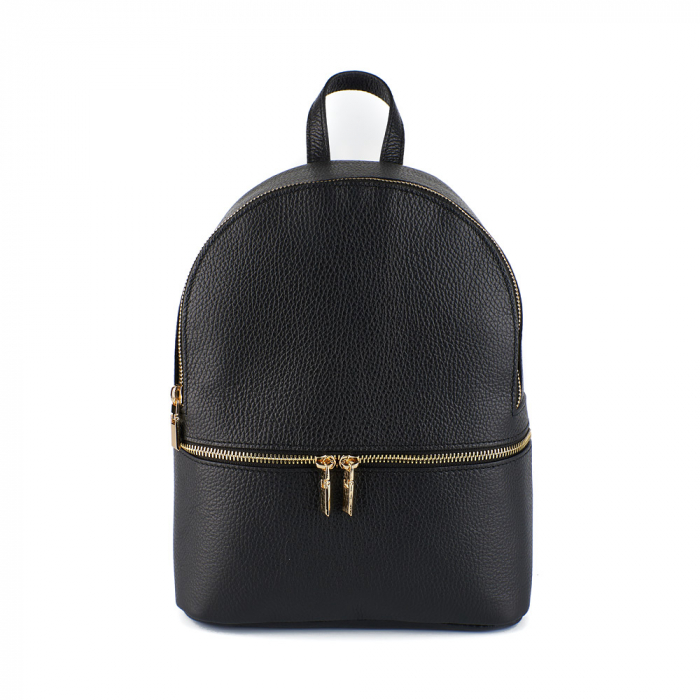 Rucsac Dalia , din piele naturală negru, 8101 [2]