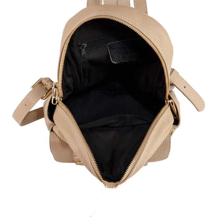 Rucsac dama  Onyx din piele !00% naturala,taupe deschis,8255 [4]