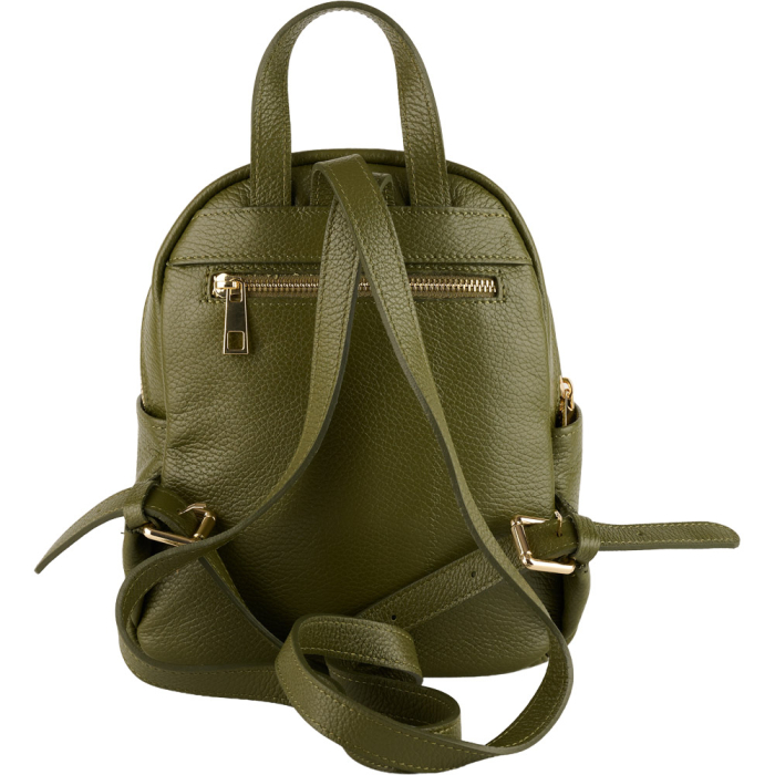 Rucsac dama  Onyx din piele !00% naturala verde militar,8255 [3]