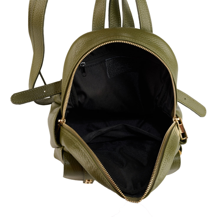 Rucsac dama  Onyx din piele !00% naturala verde militar,8255 [4]