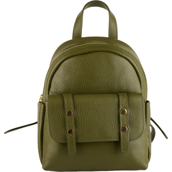 Rucsac dama  Onyx din piele !00% naturala verde militar,8255 [2]