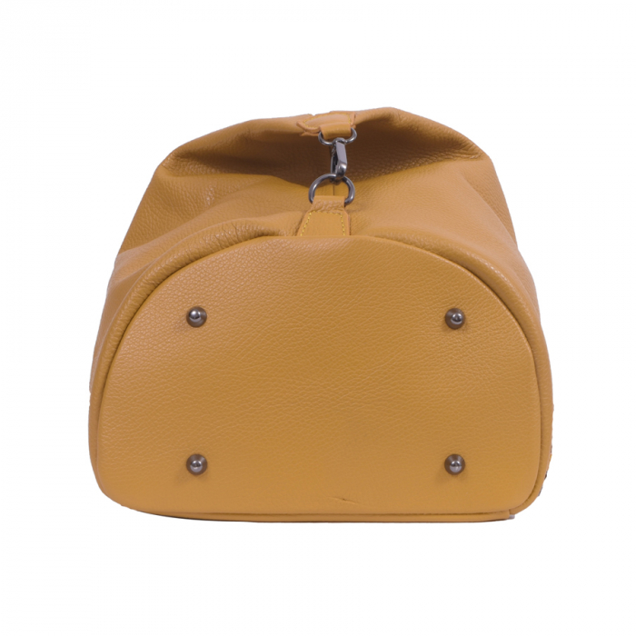 Rucsac Eda, din piele naturală galben, 8072 [3]