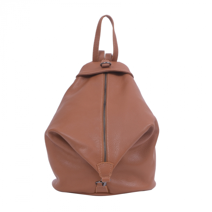Rucsac Eda, din piele naturală maro, 8072 [2]