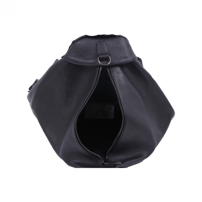 Rucsac Eda, din piele naturală negru, 8072 [5]