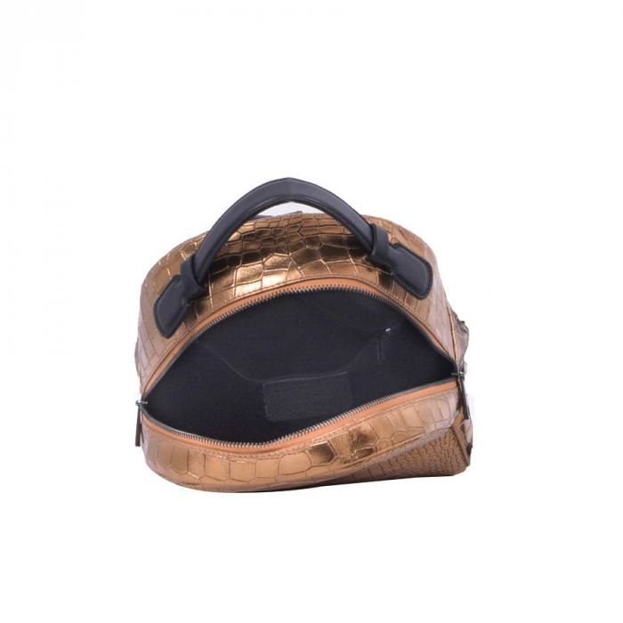 Rucsac Freya, cupru sidefat din piele naturală 8065 [3]