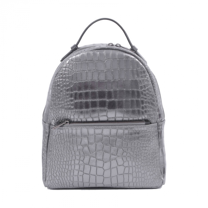 Rucsac Freya, gri din piele naturală 8065 [2]
