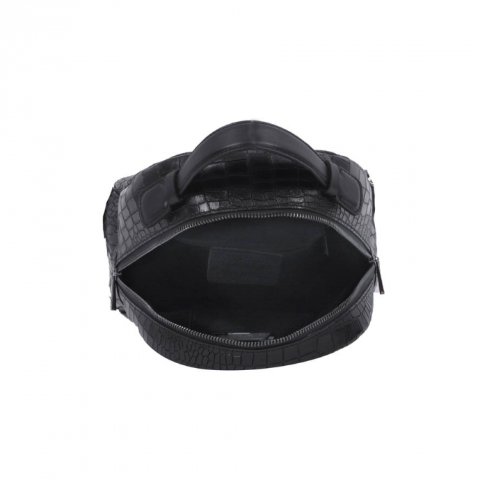 Rucsac Freya, negru din piele naturală 8065 [3]