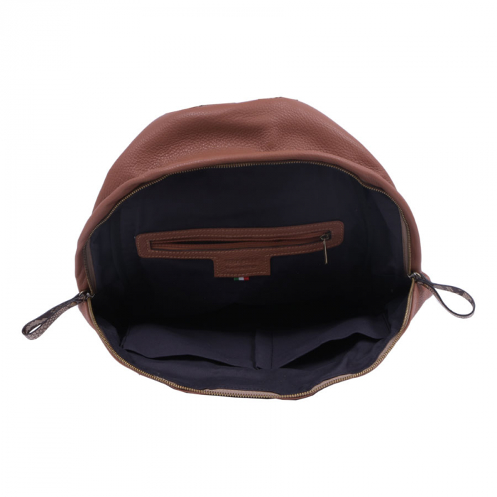 Rucsac Karen, maro din piele naturală 8068 [3]