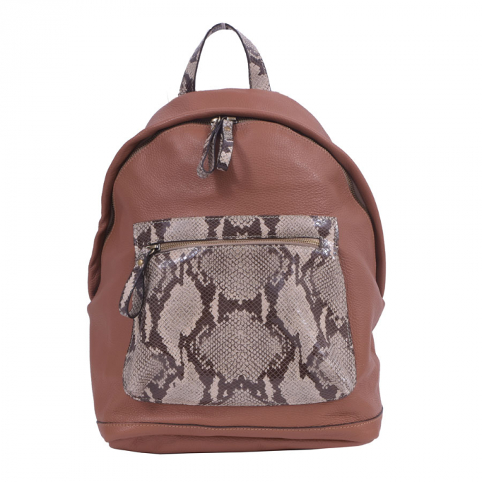 Rucsac Karen, maro din piele naturală 8068 [2]