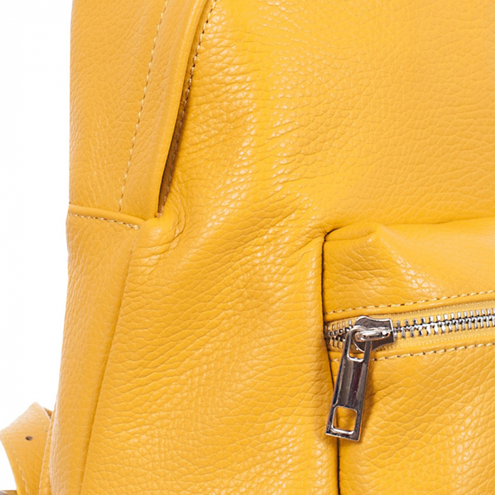 Rucsac galben din piele naturală 8032 [3]