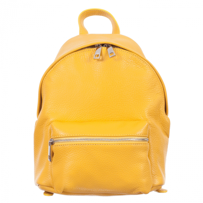 Rucsac galben din piele naturală 8032 [2]