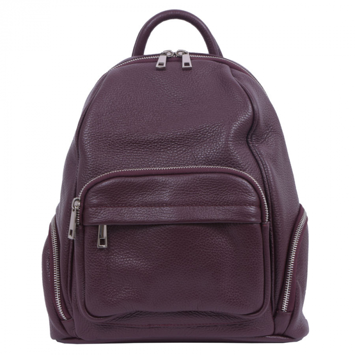 Rucsac Julia, bordeaux din piele naturală 8064 [2]