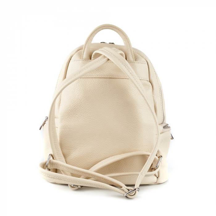 Rucsac Julia, alb din piele naturală 8064 [3]
