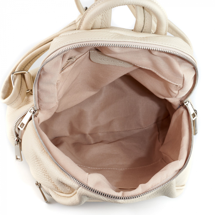 Rucsac Julia, alb din piele naturală 8064 [4]