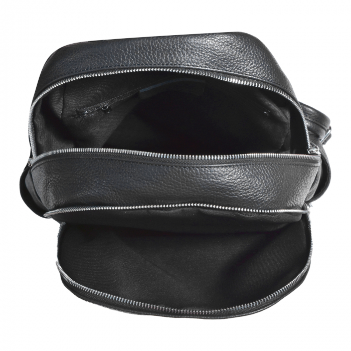 Rucsac Kallya, din piele naturală negru 8162 [4]