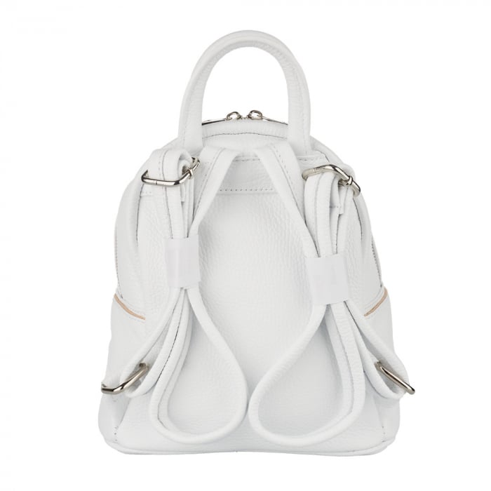 Rucsac Blythe, din piele naturală alb 8164 [3]