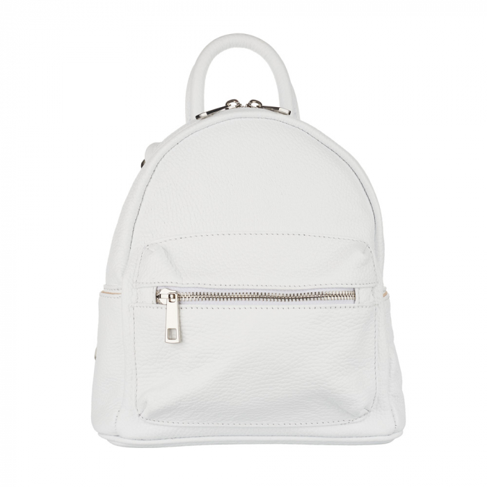 Rucsac Blythe, din piele naturală alb 8164 [2]