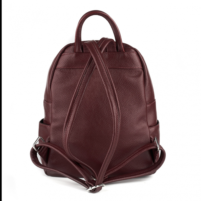 Rucsac Kallya, din piele naturală bordeaux 8162 [3]